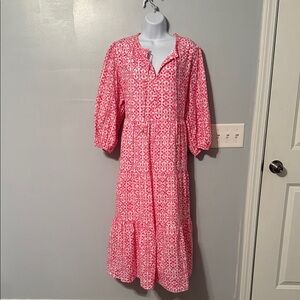 Philosophy Pink Patterned Long Sleeve Dress